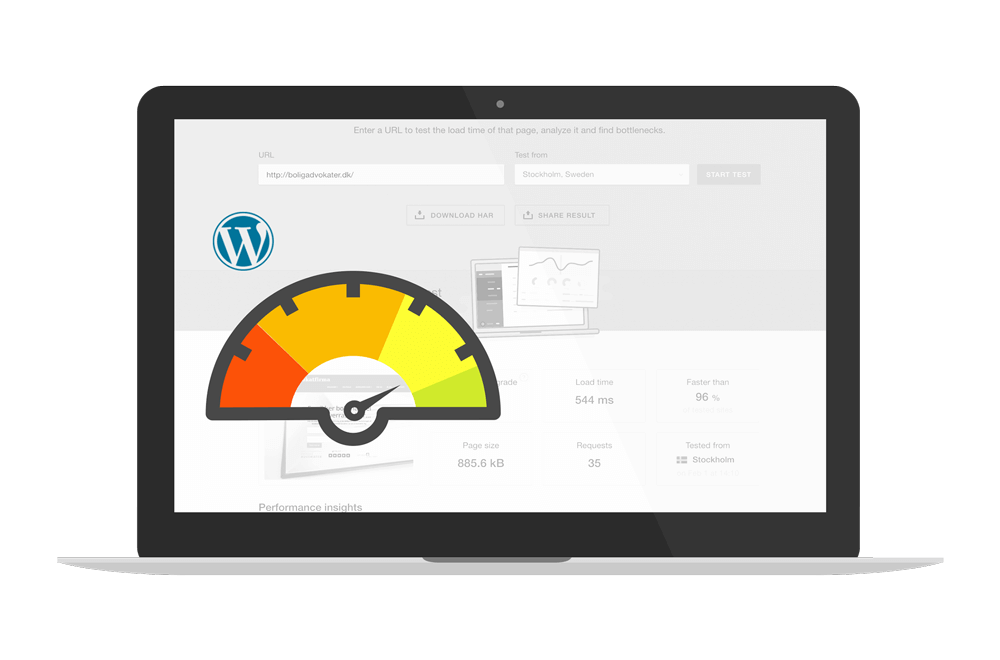 hurtig wordpress hjemmeside